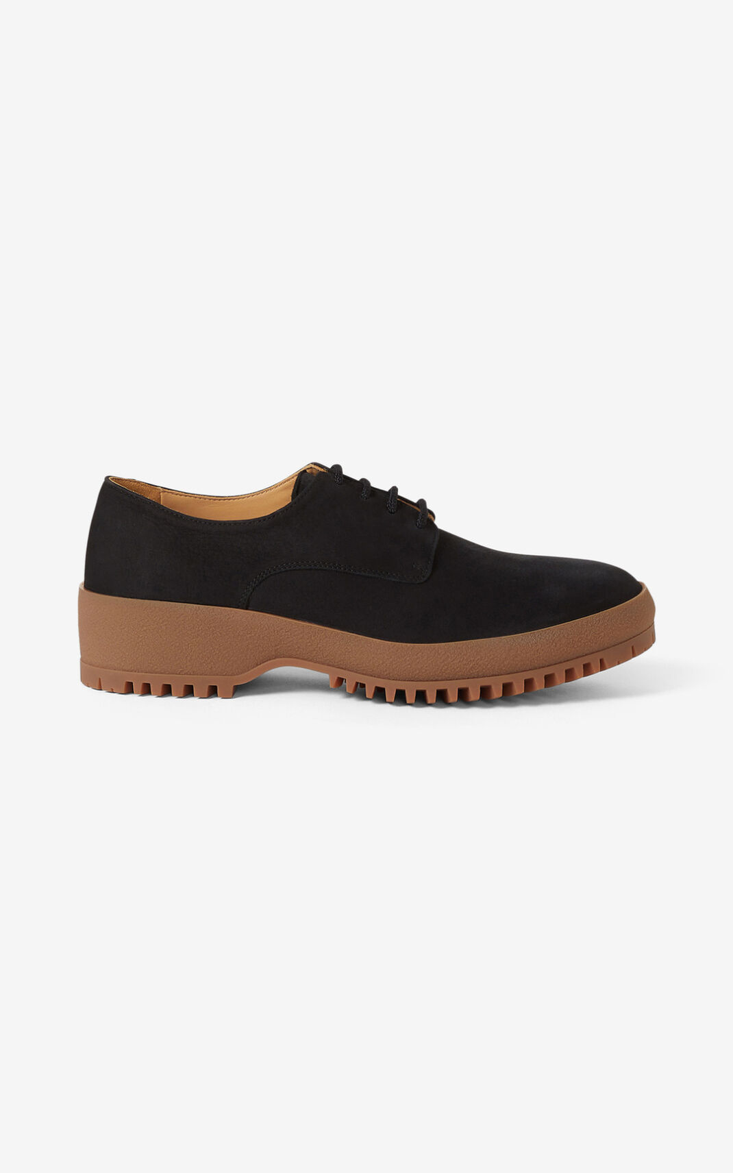 Kenzo Trek suede Zapatillas Hombre Negras | 4830257-ZX